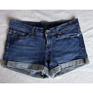 Banana Republic Cut-Off Denim Shorts Blue Low Rise 5-Pocket Size 25/0